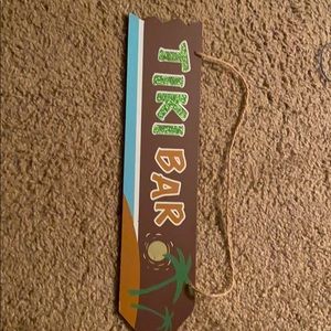 Tiki bar sign
